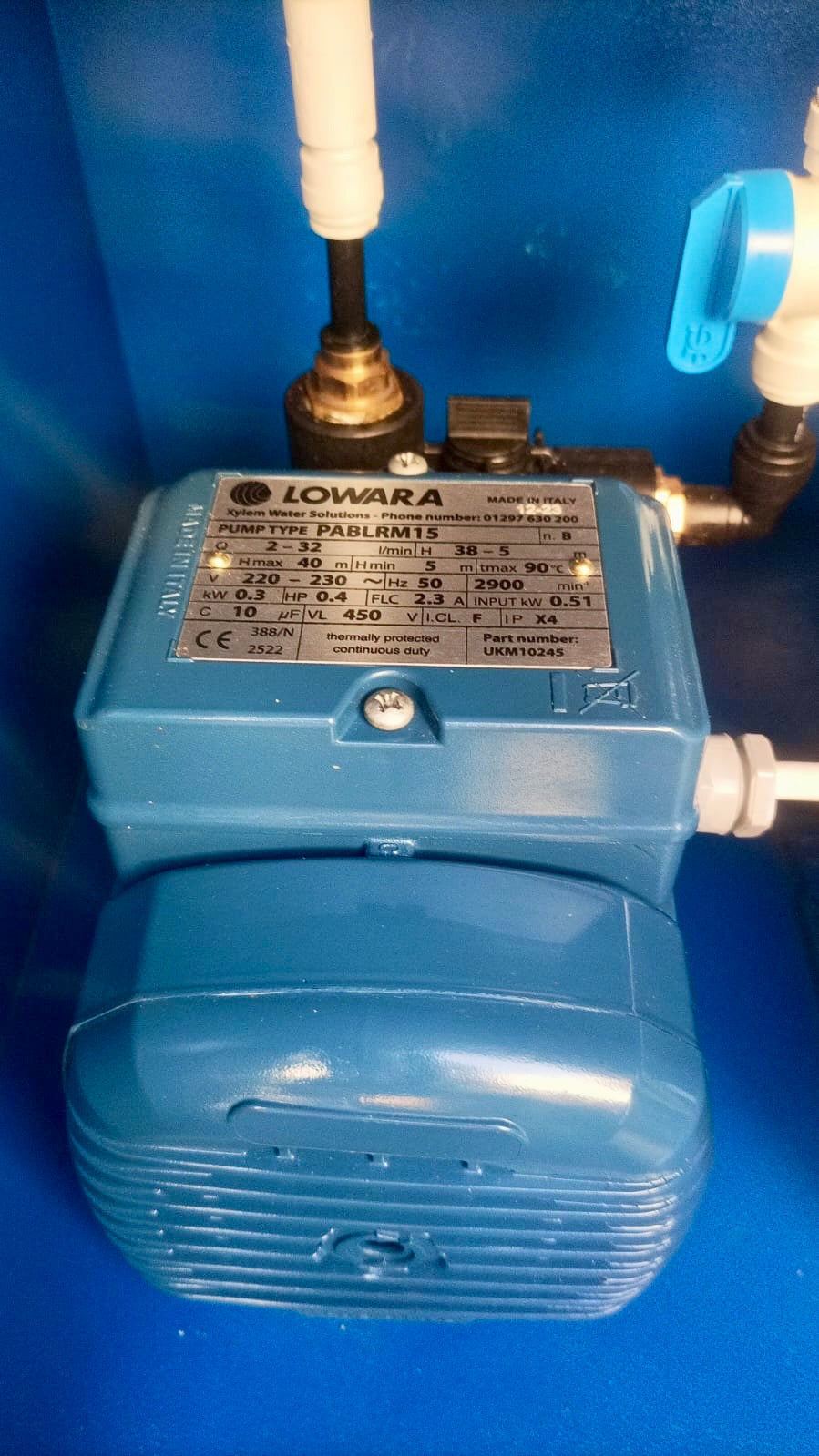 Lowara Presfix Beta 228 2.8 bar Twin Pump Pressurisation Unit UKBETA200HL28/A #4326 Used