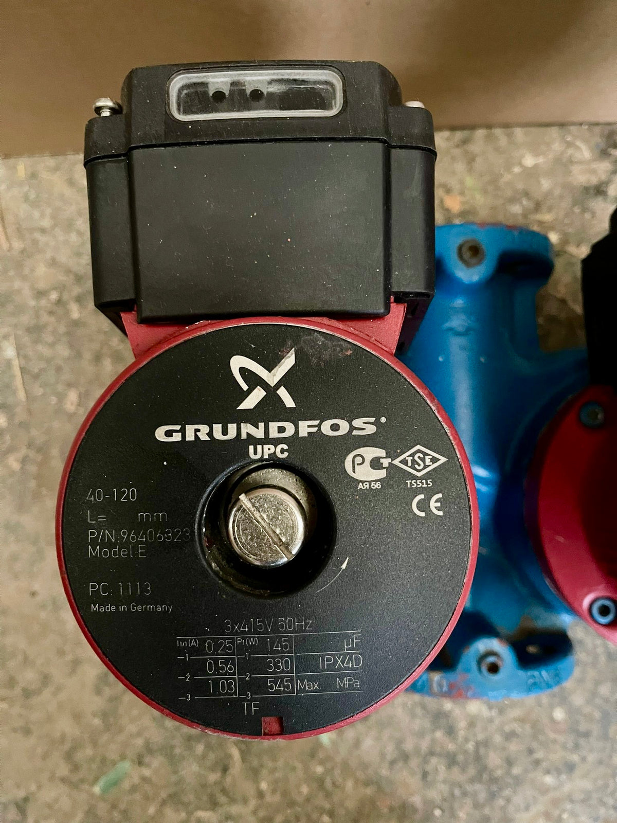 Grundfos UPCD 40-120 F Flanged Pump Heating Circulator 415v Dn40 96406323 #4881 USED