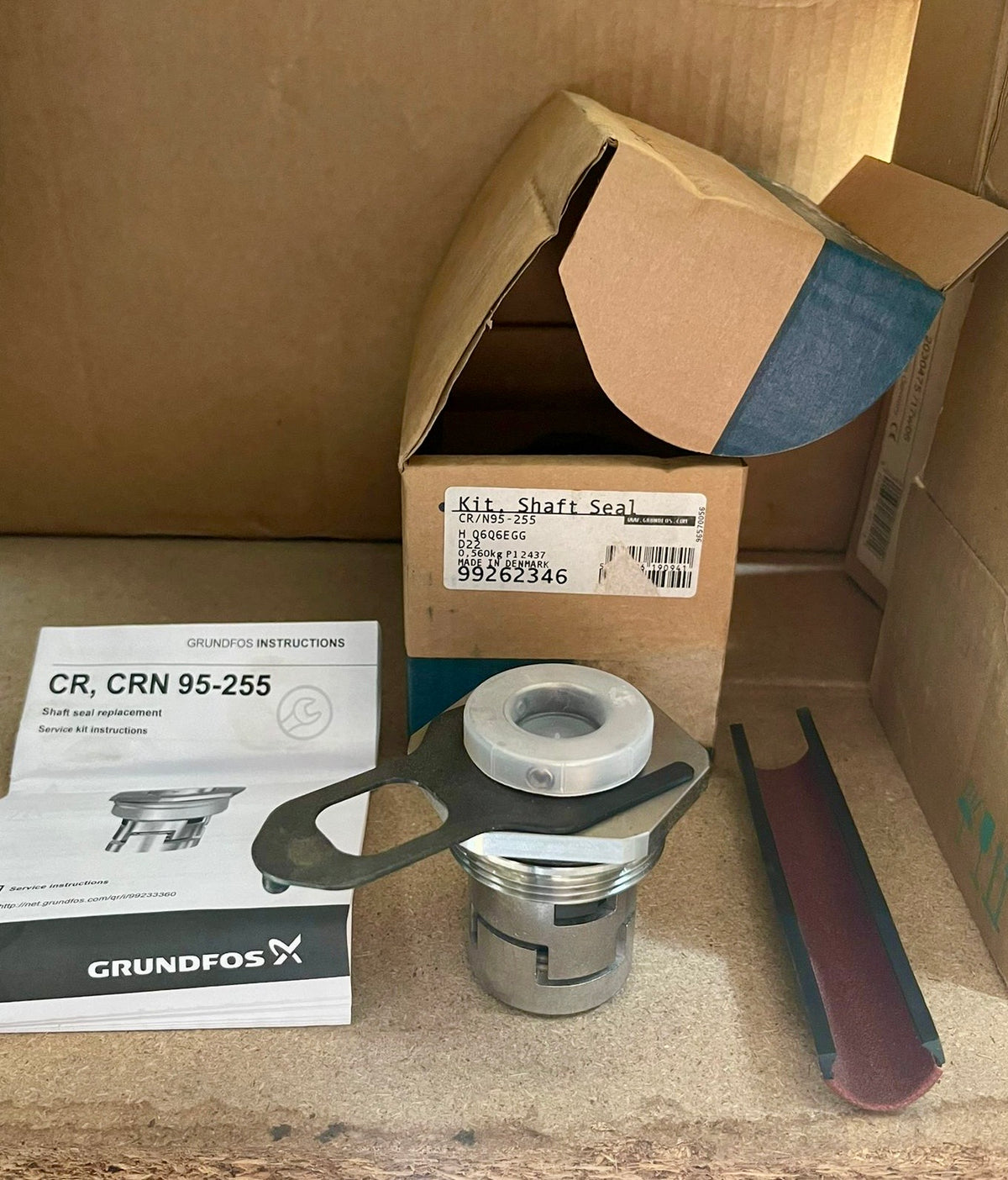 Grundfos 22mm HQQE Mechanical Shaft Seal Kit for CR CRN 95 125 155 Pumps 99262346 #5038
