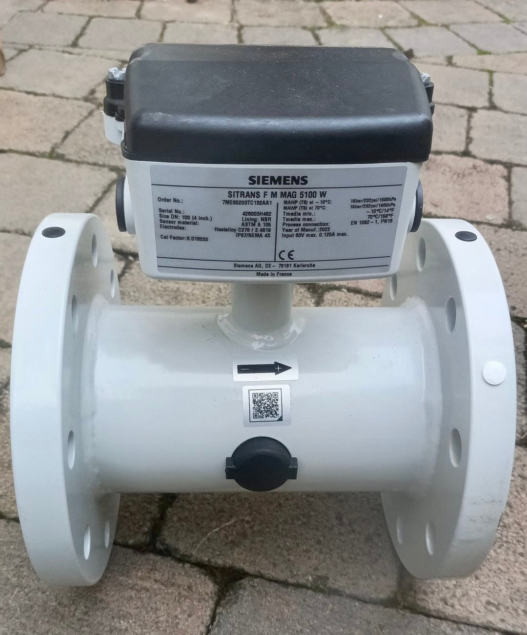 Siemens - 7ME6520-3TC13-2AA1 SITRANS F M MAG 5100 W Electromagnetic Flow Meter DN100, 4 INCH #4376