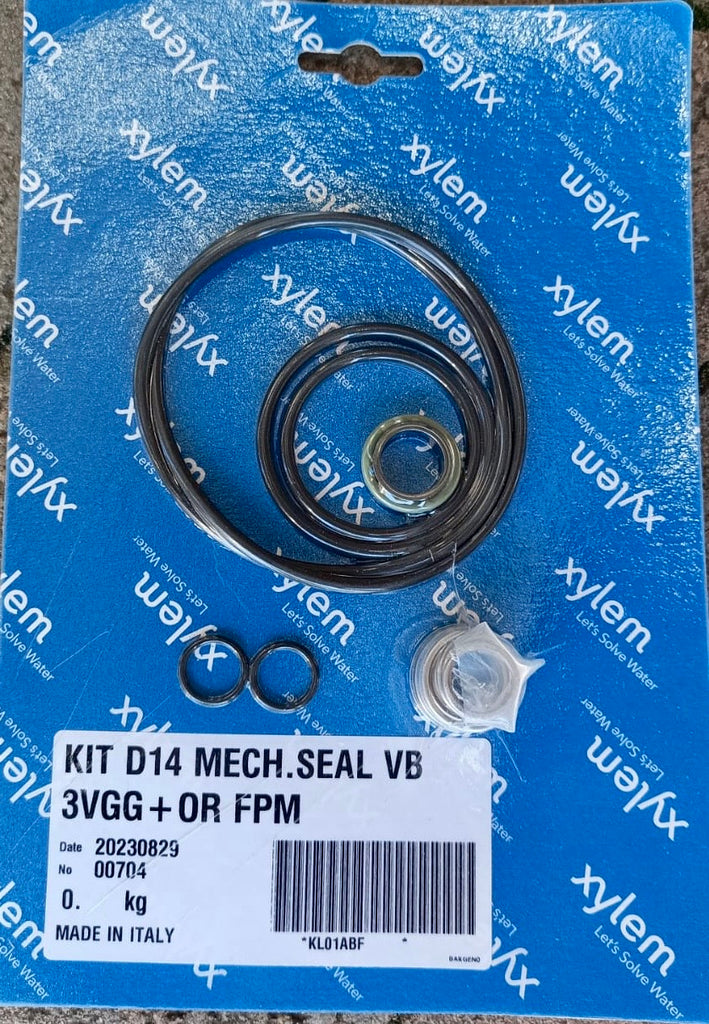 XYLEM LOWARA Mechanical Seal & O-Ring Kit CEA CEK Standard FPM 14mm KL01ABF #4265