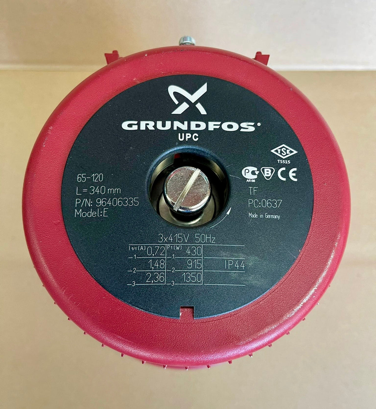 Grundfos UPC UPCD 65-120 F Circulator Pump Head 415V 96406335  #4876
