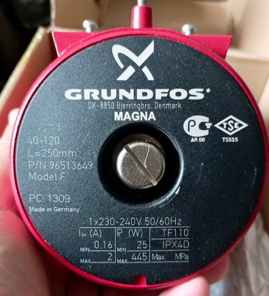 Grundfos MAGNA UPE(D) 40-120 Variable Speed Replacement Pump Head 240V 96513649 #4215