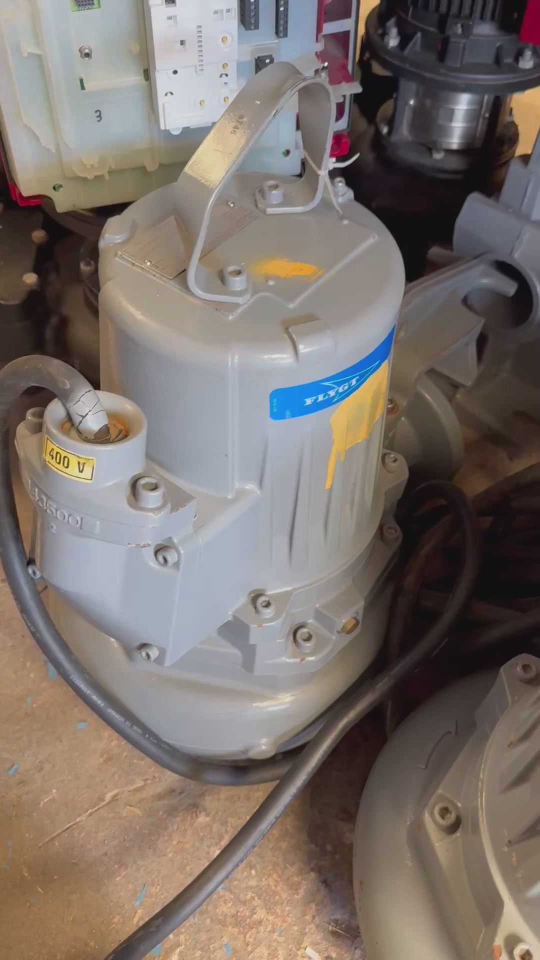 Flygt NP 3127.191 MT 437 5.9kw submersible waste water pump EX DN100 #4746