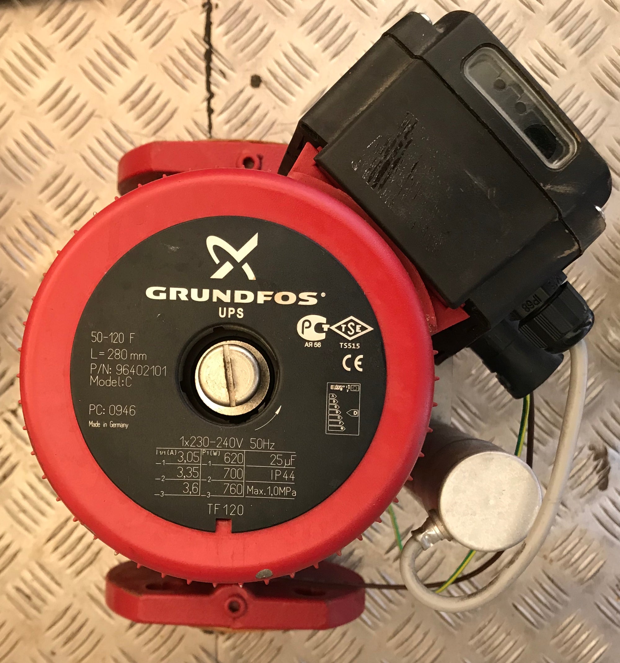 Grundfos UPS 50-120 Circulator Pump USED 240V 96402101 #1386