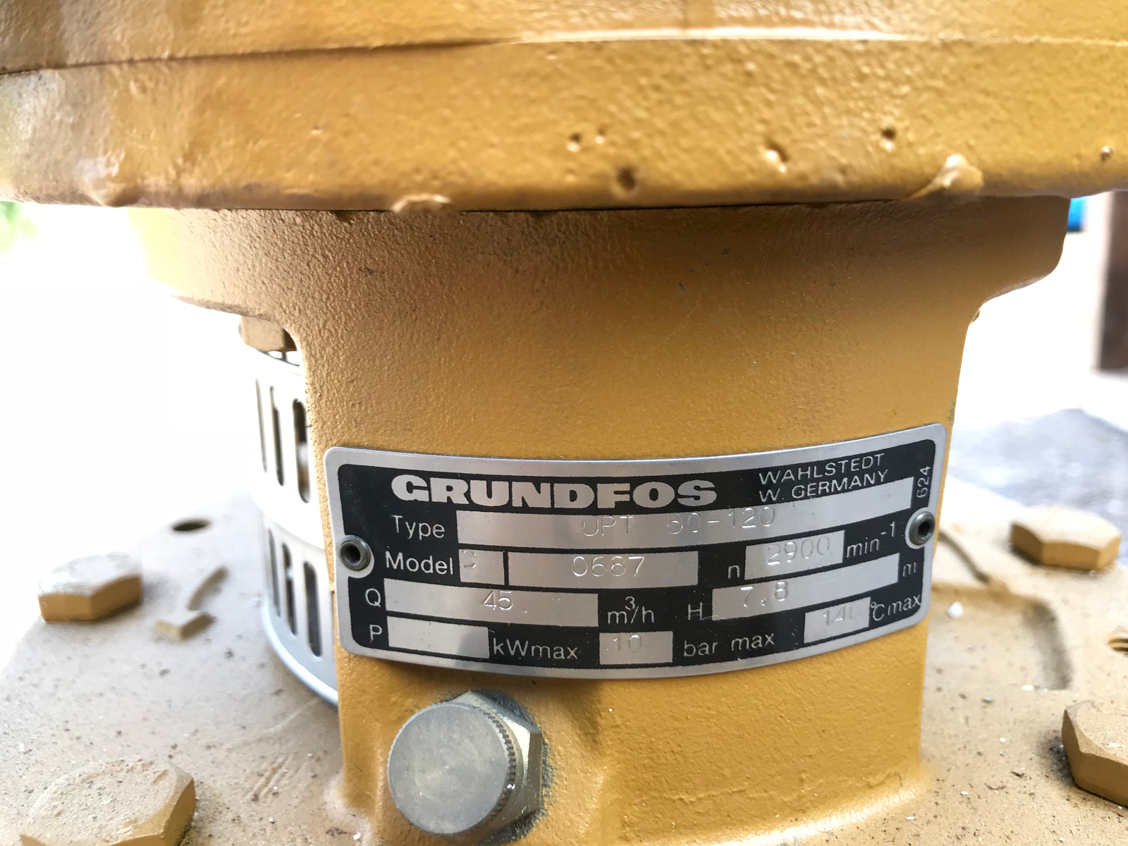 GRUNDFOS UPT 80-120 circulator Pump IN LINE 415V #1441