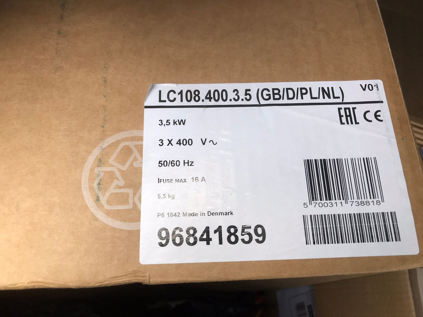 Grundfos LC108.400.3.5 3,5kW pump control panel 96841859 #2394