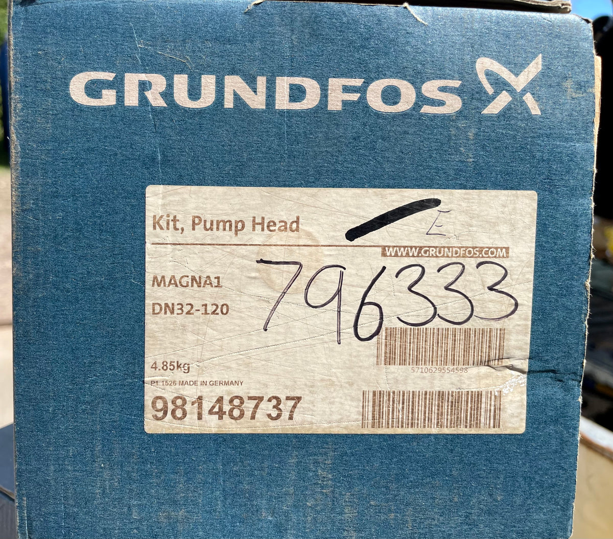 Grundfos Magna1 32-120 Replacement Head Motor 98148737 #3155/3974