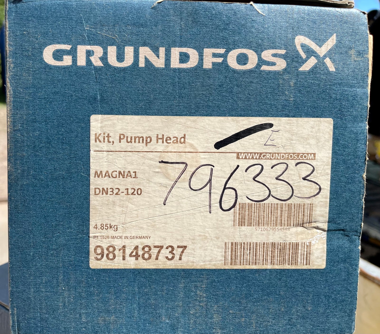 Grundfos Magna1 32-120 Replacement Head Motor 98148737 #3155/3974