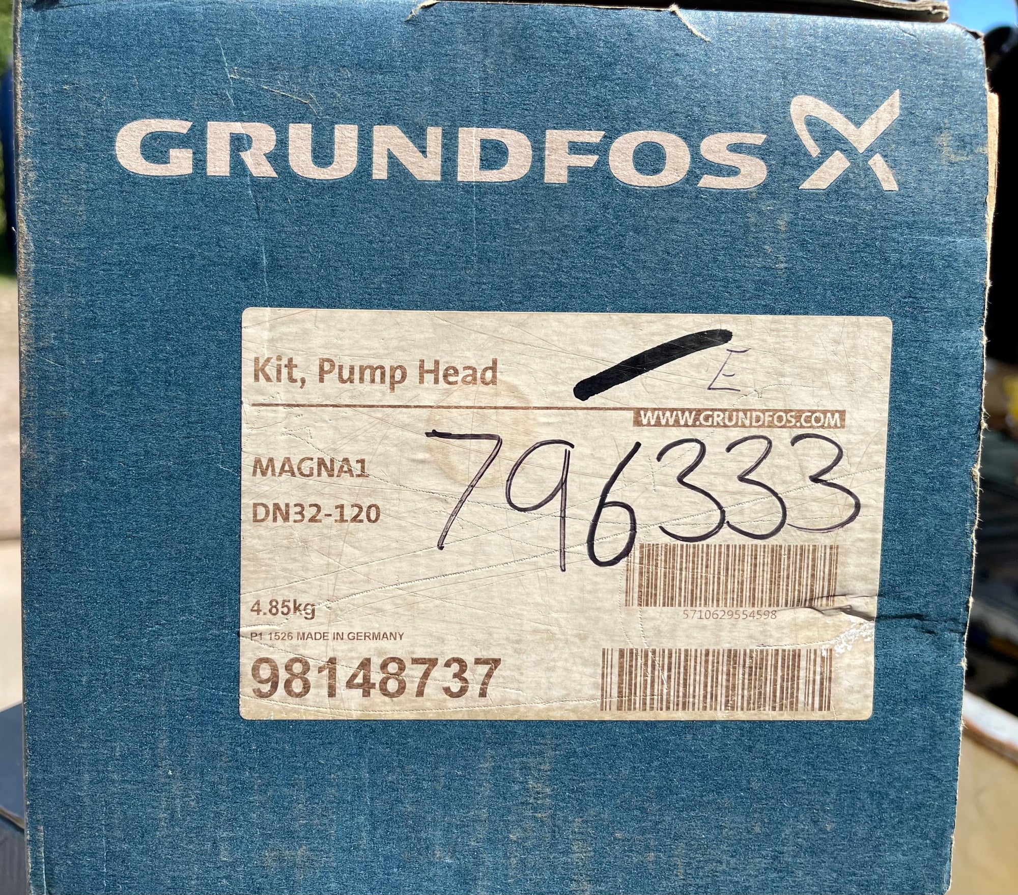Grundfos Magna1 32-120 Replacement Head Motor 98148737 #3155/3974