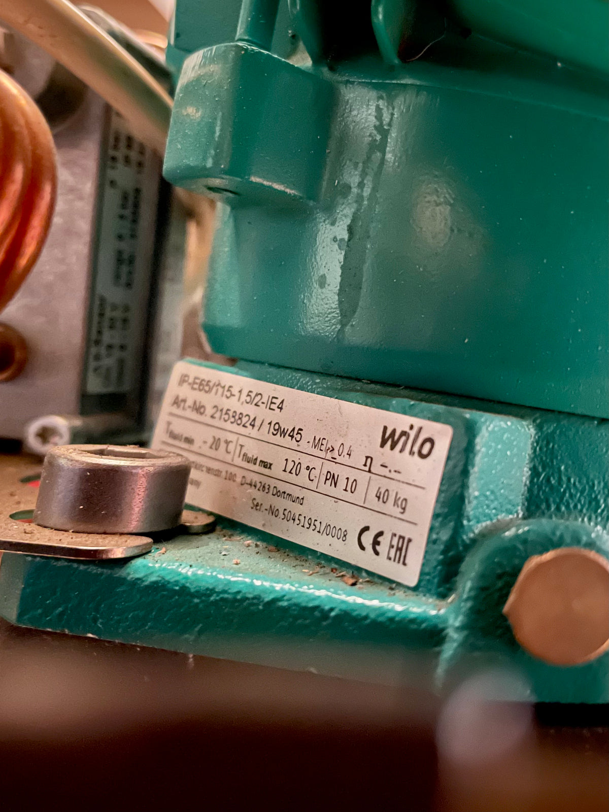 Wilo VeroLine-IP-E 65/115-1,5/2 DN 65 340mm 2158824 #2926 Used