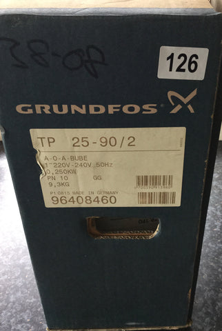 Grundfos TP 25-90/2 In Line Single Stage Pump 96408460 230v #126
