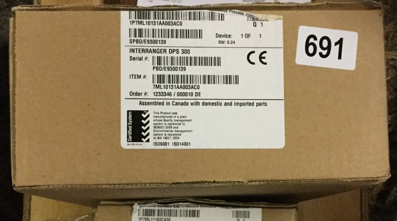 Siemens Milltronics Interranger DPS 300 Programmable Level System Control #691
