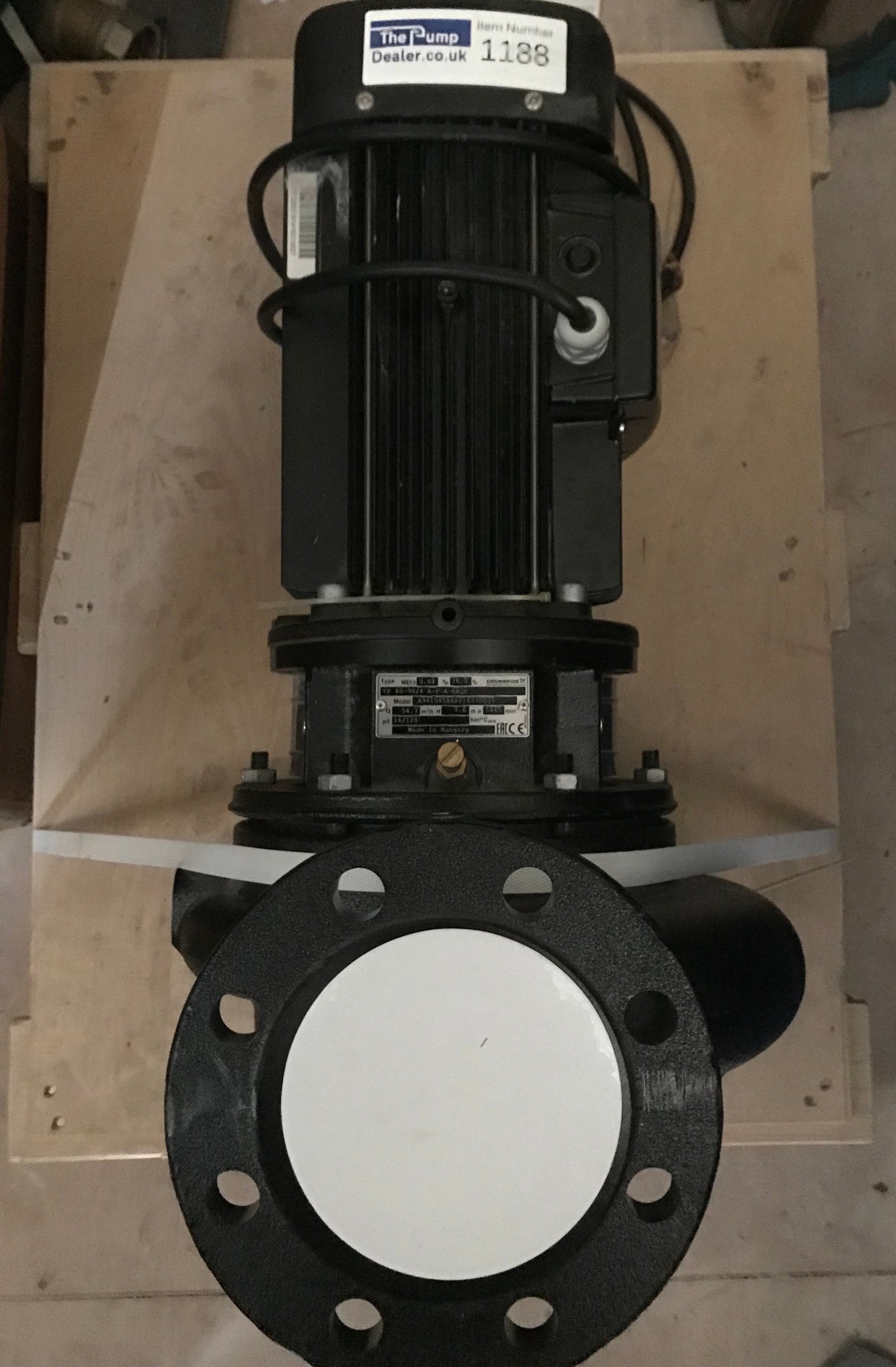 GRUNDFOS TP 80-90/4 A F A BAQE 1.5KW SINGLE STAGE SINGLE HEAD IN LINE 4 POLE 415V 96108586 #1188