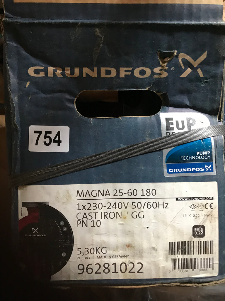 Grundfos MAGNA UPE 25-60 Variable Speed Pump 240V 96281022 #754