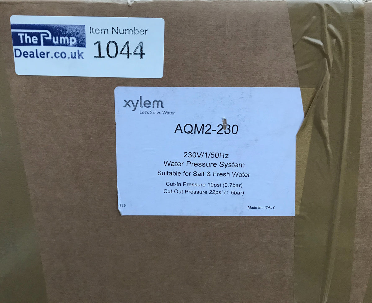 Jabsco Xylem Gianneschi AQM2-230 water pressure system booster pump #1044
