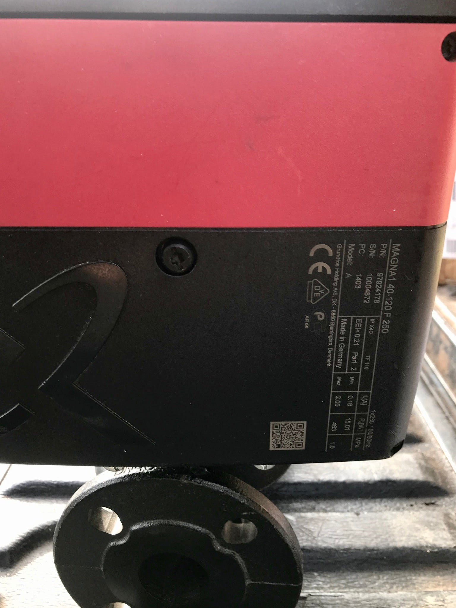 Grundfos Magna1 40-120F 1PH Flanged Pump Heating Circulator 240v 97924178 #2001
