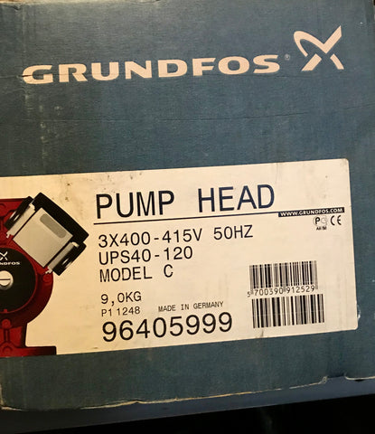 Grundfos UPS/UPSD 40-120 Circulator Replacement Pump Head 415V 96405999 #2182 96401944 96408903