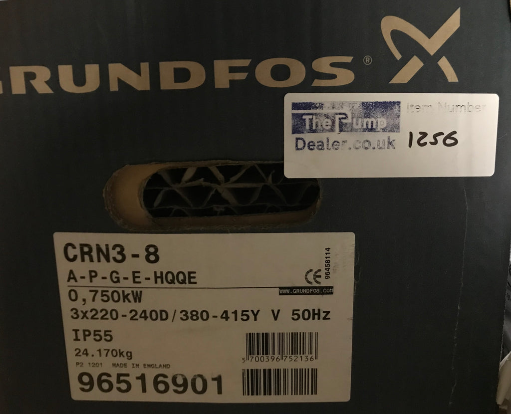 Grundfos CRN 3-8 A-P-G-E-HQQE  Vertical Multistage Pump 96516901 415v #1256