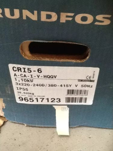 Grundfos CRI 5-6 vertical multistage pump 96517123 #83