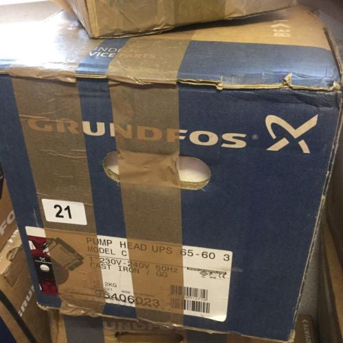 Grundfos UPS/UPSD 65-60/4 Circulator Replacement Pump Head 240V (96406023) #2228/1504