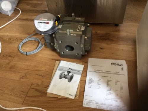 Vemm tec flanged rotary gas turbine meter RVG G16 Pulse elster Dn50 Pn16