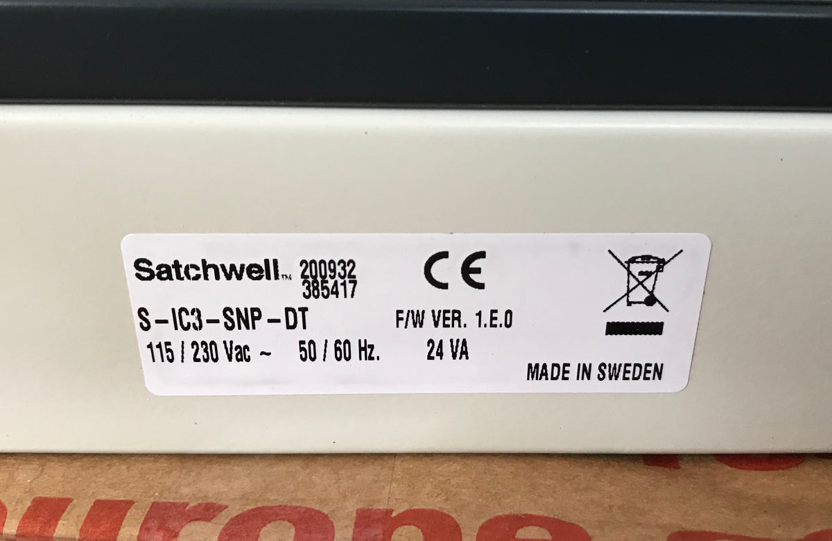 SATCHWELL SCHNEIDER SIGMA S-IC3-SNP-DT HVAC INTEGRATION CONTROLLER #1723