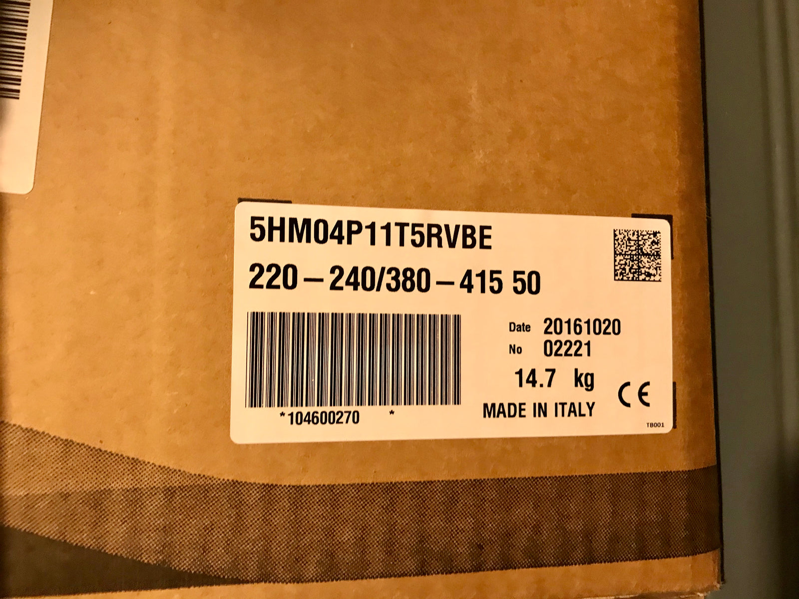 Lowara 5HM03 P05M5HVBE 1~ 240v Horizontal Multistage Pump 104600760 #2324