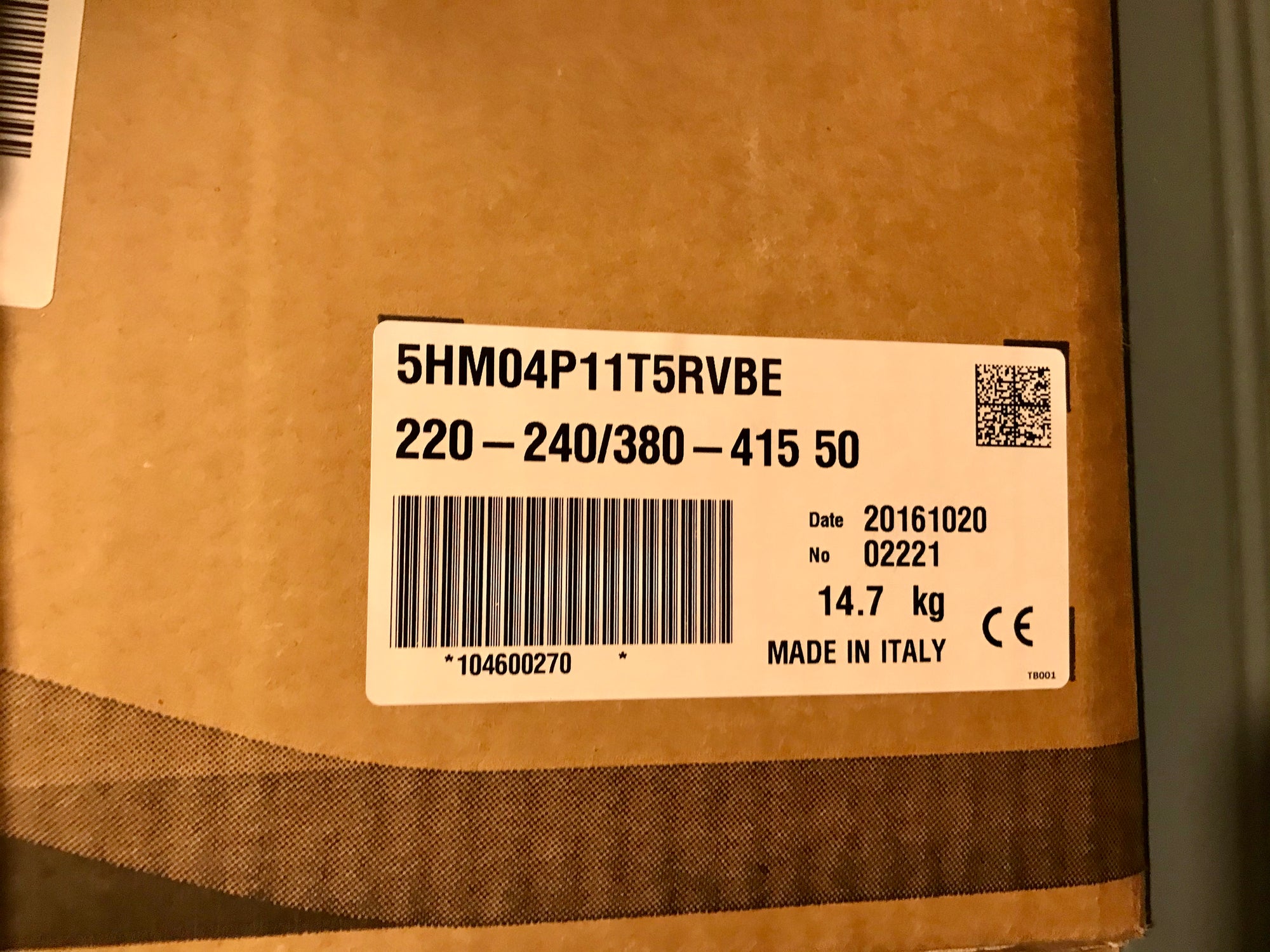 Lowara 5HM03 P05M5HVBE 1~ 240v Horizontal Multistage Pump 104600760 #2324