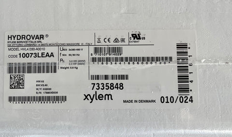 Xylem Lowara Hydrovar HVL4.030-A0010 Inverter Controller 10073LEAA 415v 3kw #3221/354