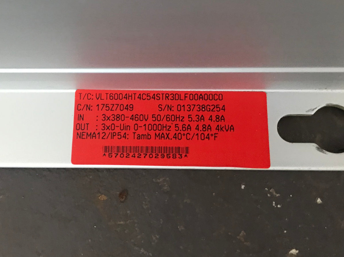 Danfoss VLT6004 - 2.2kW 400V 3ph AC Inverter Drive - 175Z7049 #1675
