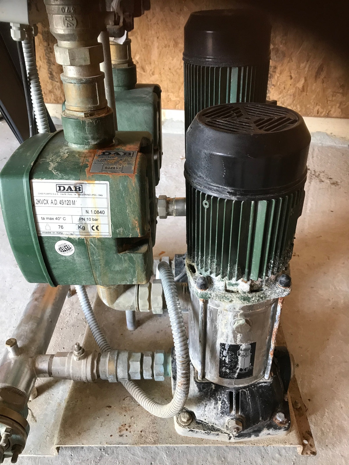 DAB 2KVCX A.D 45/120 M Variable Twin Pressure Booster Set 240v Active  #882