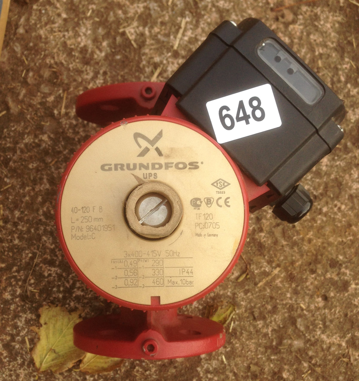 GRUNDFOS UPS 40-120 F B 220 MODEL C 415V 96401951 Bronze PUMP Heating Circulator #648