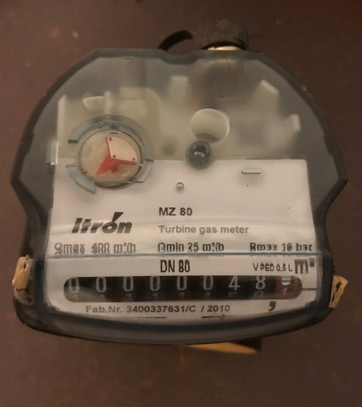 Itron MZ 80 Quantometer DN80 Mechanical Gas Turbine Meter #1158