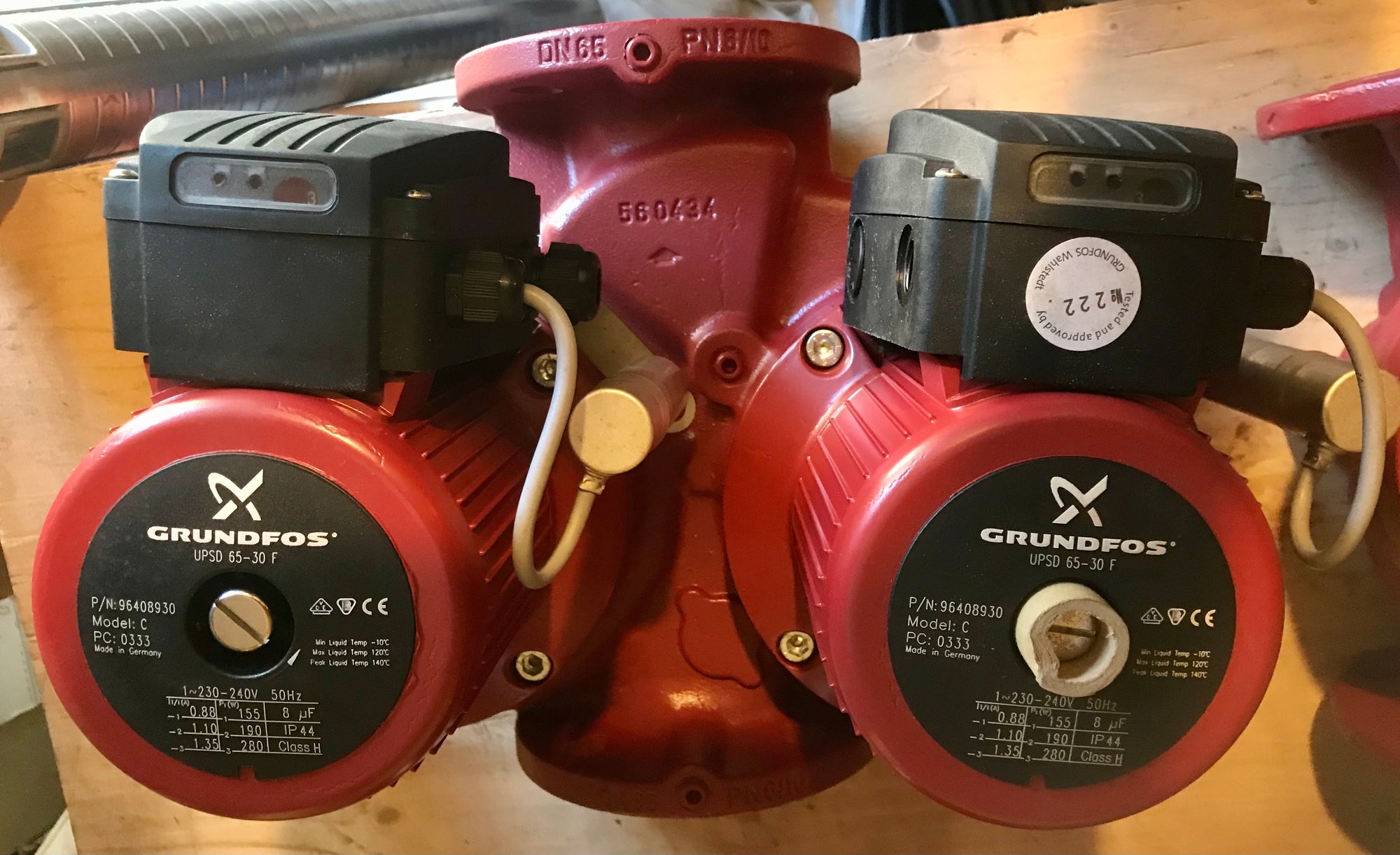 Grundfos UPSD 65-30 F 230V 96408930 Twin Head Circulating Pump #2680
