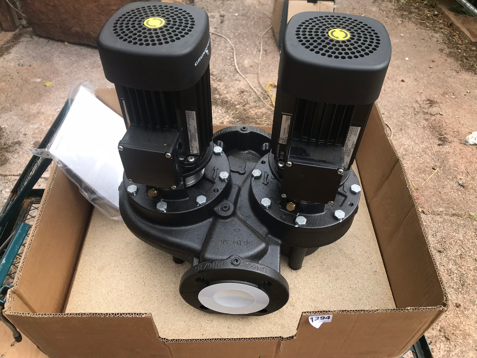 Grundfos TPD 65-60/4 A F A BUBE 0.55kW Single Stage Dual Head In Line 4 Pole 415V 96402248 #1619