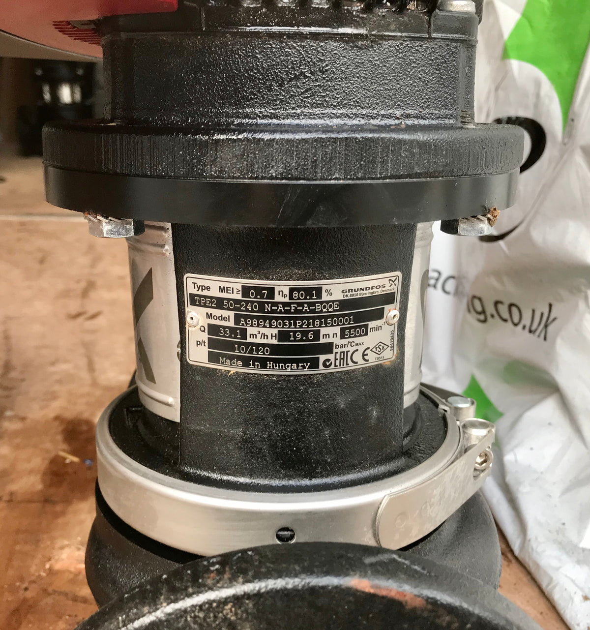 Grundfos TPE2D 50-240 N A F A BQQE 98949031 415v Circulation Pump #2174