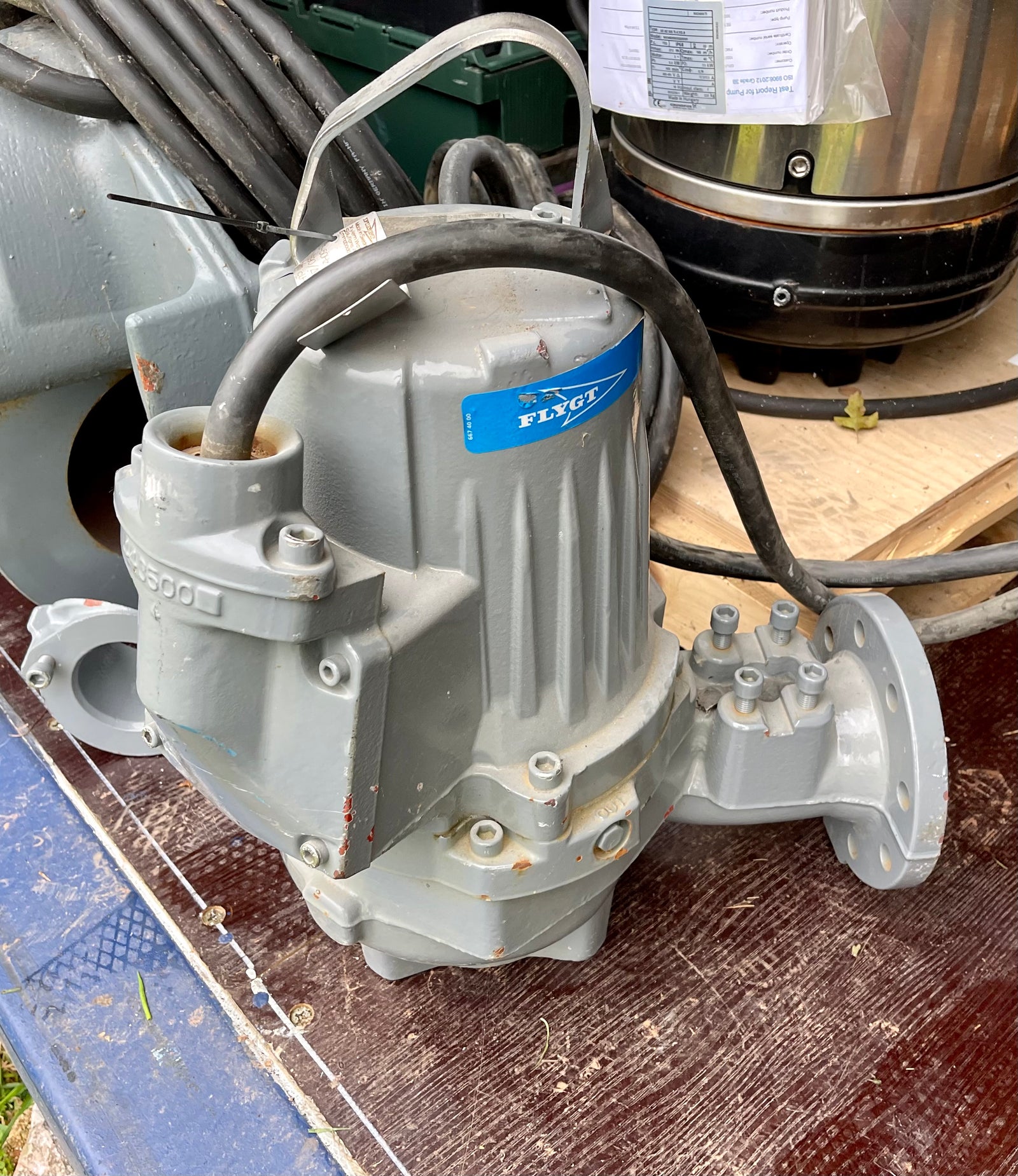 Flygt NX 3102.181 SH 4.2kW 255 adaptive impeller 400v submersible waste water pump DN100 #3268