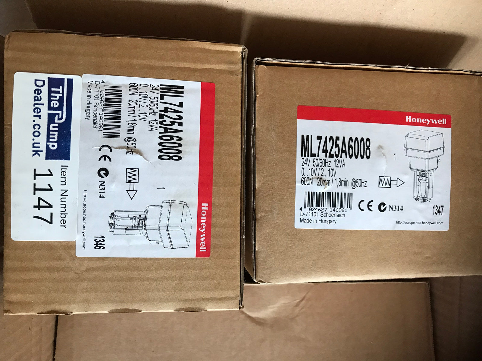 Honeywell Ml7425a6008 Actuator 24v #1147