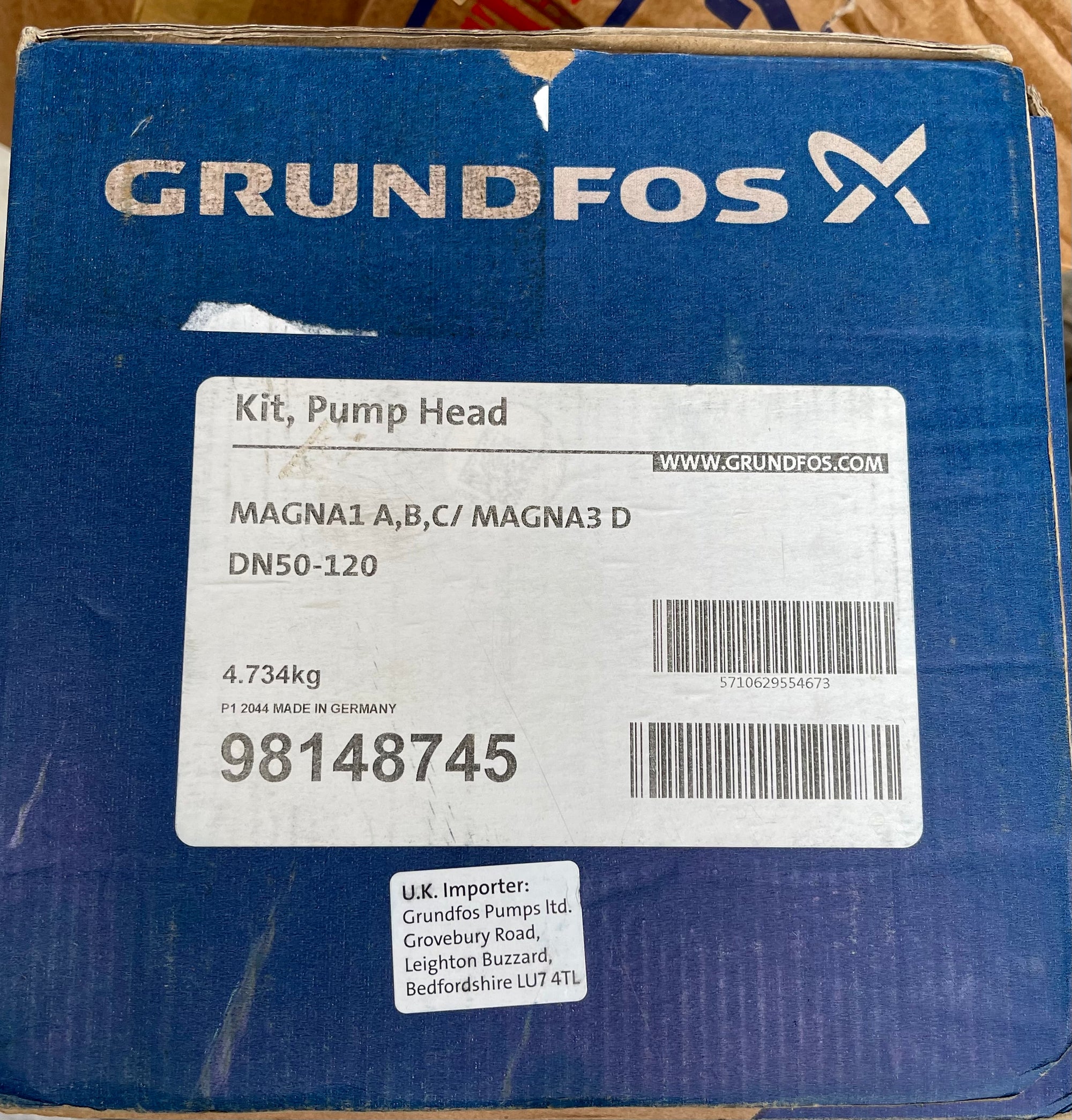 Grundfos Magna1/Magna3 DN50-120 Replacement Head 98148745 #3102