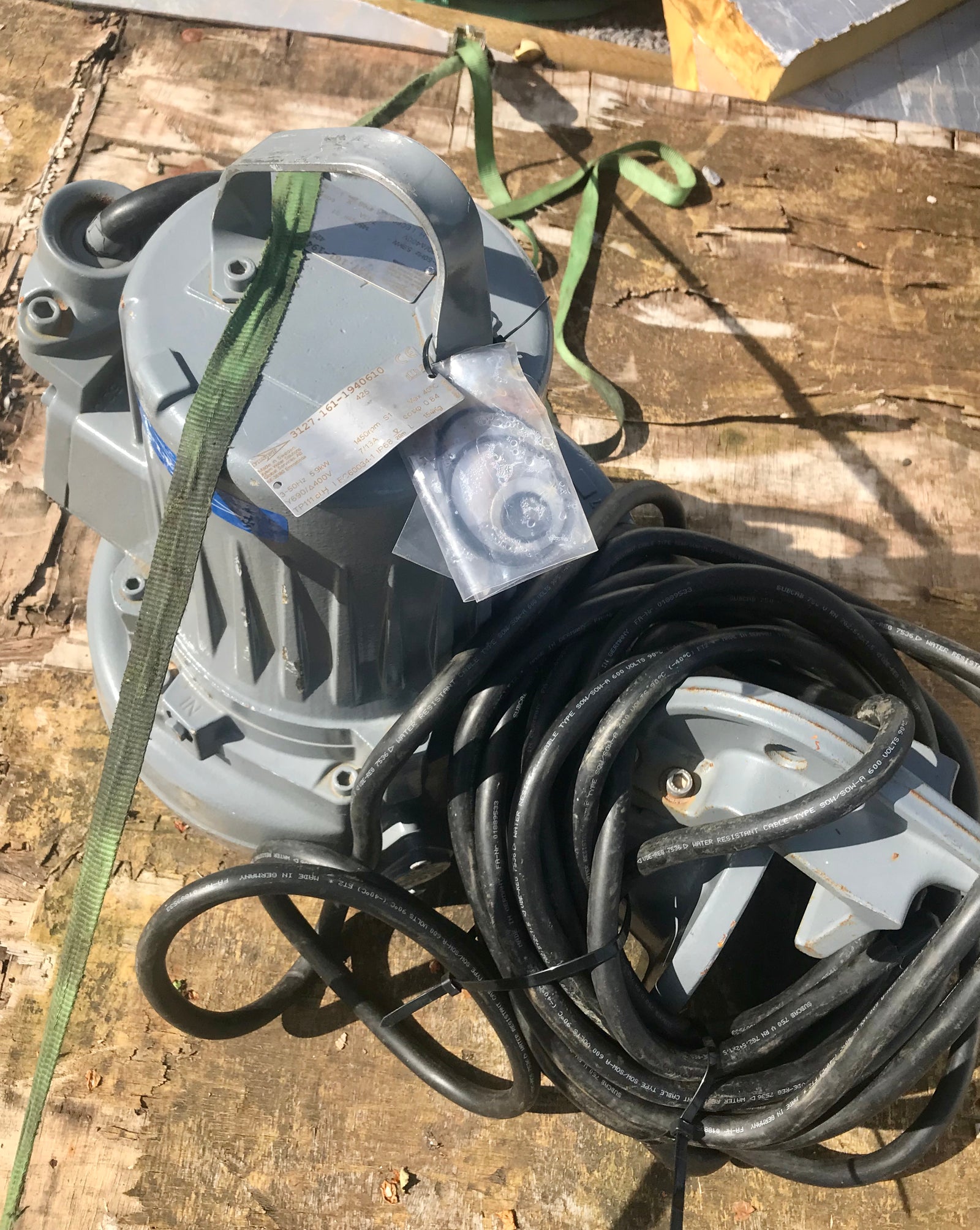 Flygt LT 3127.161 425 5.9kw submersible waste water pump #2500