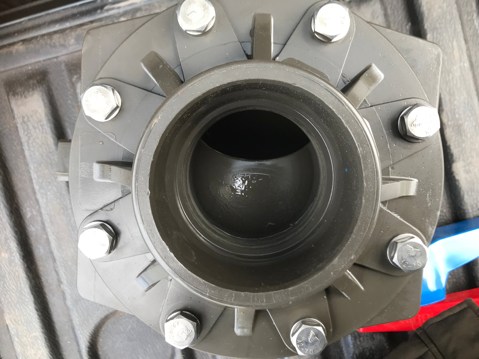 Durapipe HTA GVHFEP90 90mm flanged socket Ball Valve isolator #1399