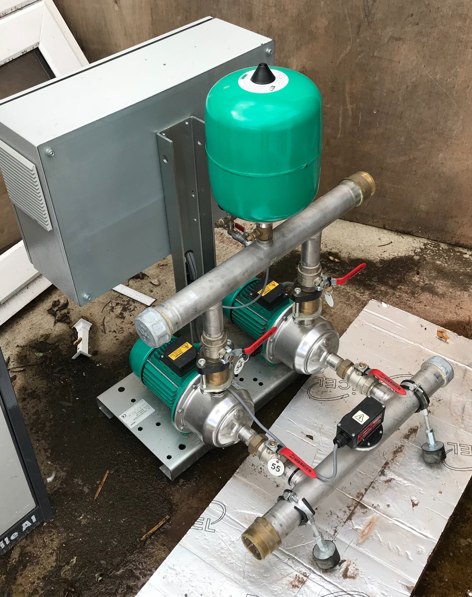 Wilo COR-2MHI202-2G/VR-EB-EM 2818522 6 bar Twin Pressure Booster pump Set 240v #971