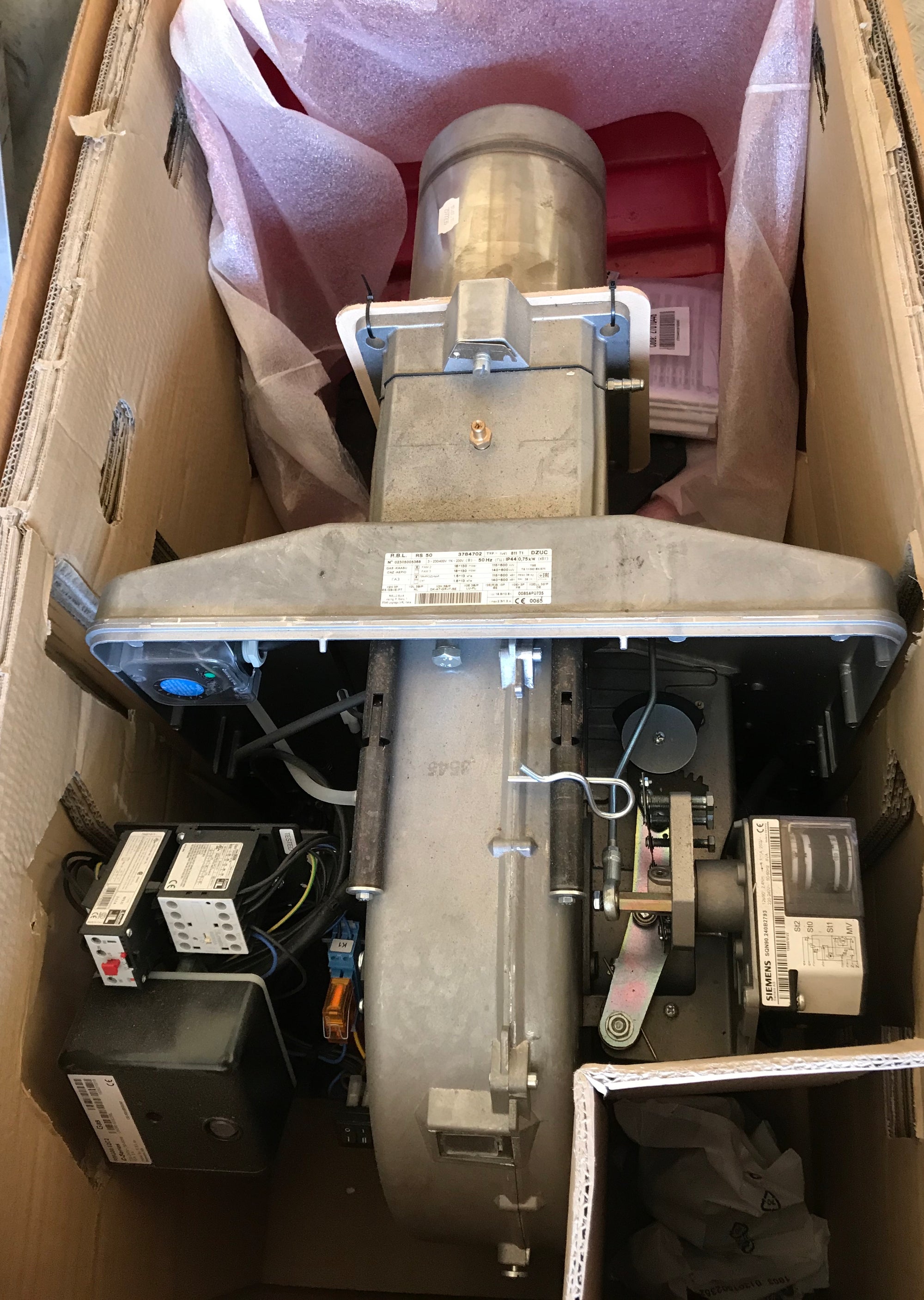 Riello RS 50 Gas Burner 3784702 600kw 811T1 #1382