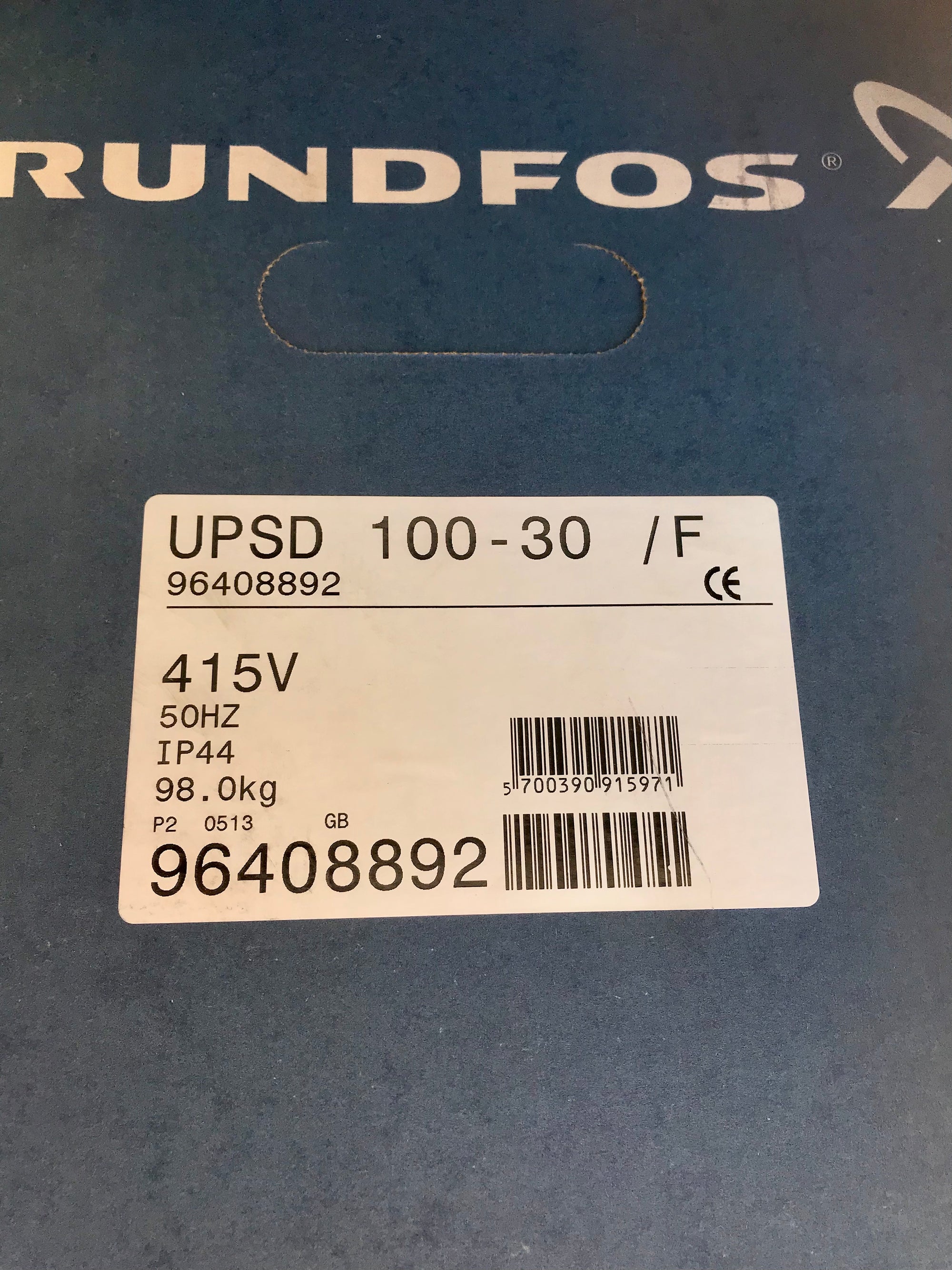 Grundfos UPSD 100-30 F 415V 96408892 Twin Head Circulating Pump #2681