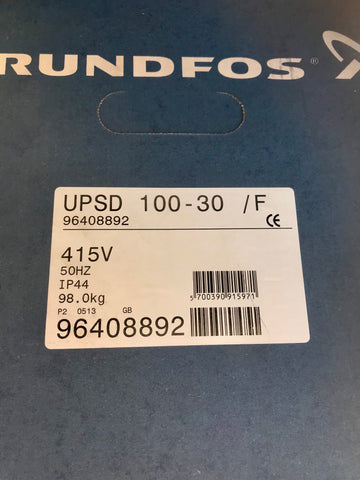 Grundfos UPSD 100-30 F 415V 96408892 Twin Head Circulating Pump #2681
