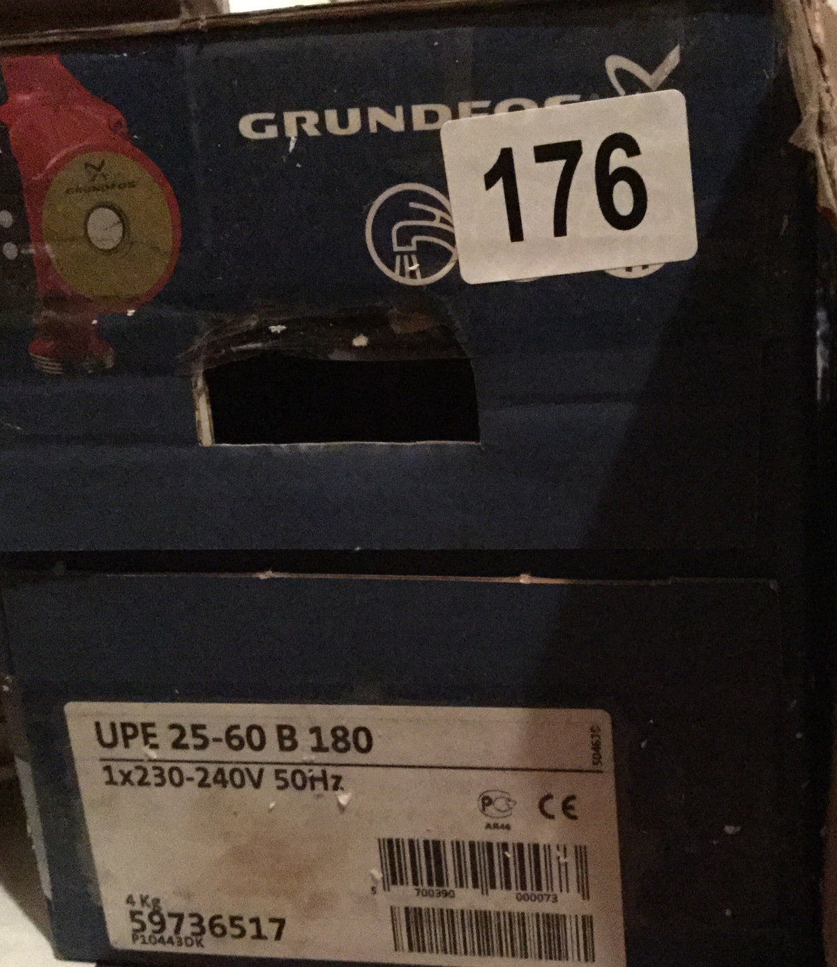 Grundfos MAGNA UPE 25-60B (180) 59736517 &#39;A&#39; Rated/EuP Ready 240v bronze circulator hot water