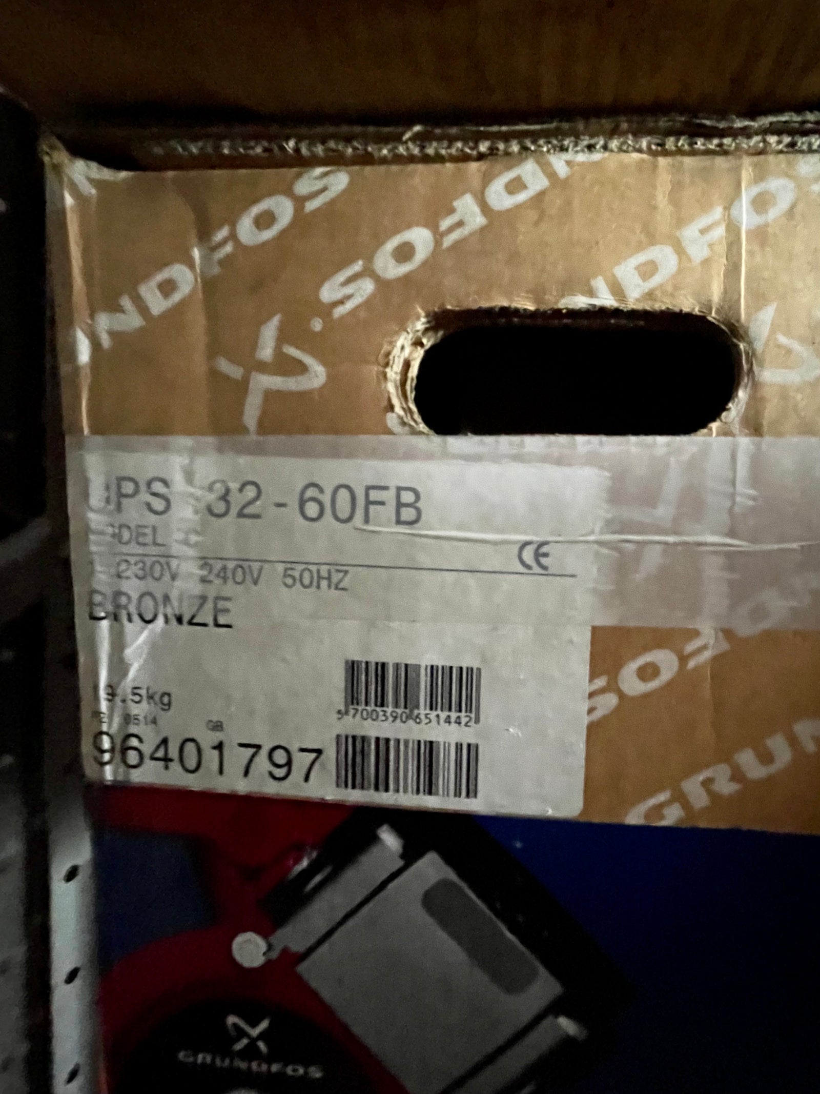 Grundfos UPS 32-60 F B 96401797 Bronze Circulator Pump 240v #3312/3562