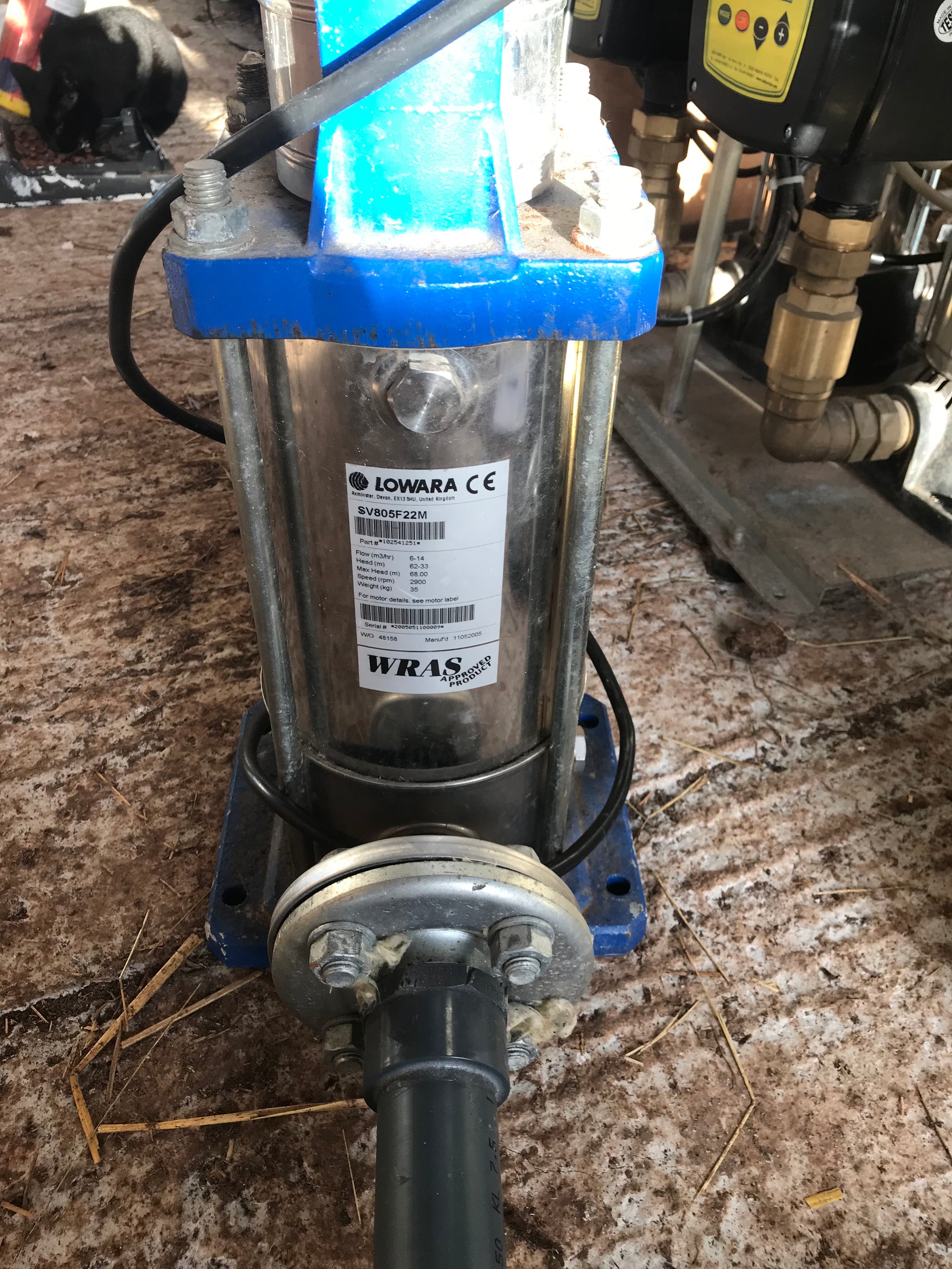Lowara SV805F22M 240v Vertical Multistage Pump #711