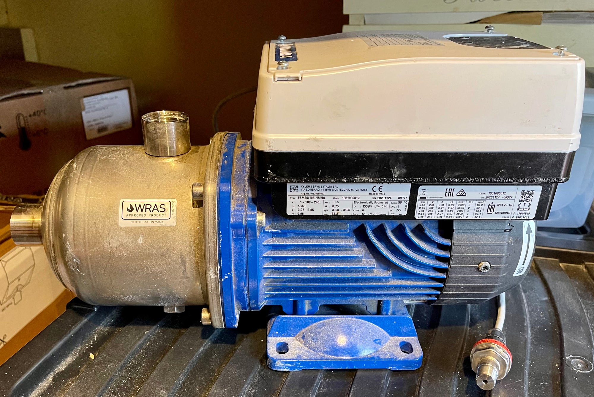 Lowara 3HME05S05 Horizontal Multistage Booster Pump 240v 1003100406 #2973 Used